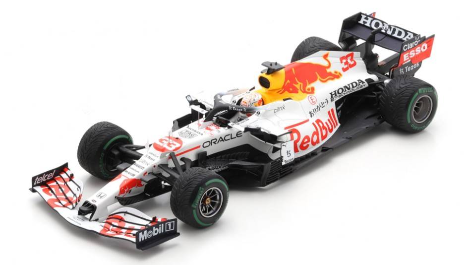 SCALE MODEL COMPATIBLE WITH RED BULL RB16B MAX VERSTAPPEN 2021 N.33 2nd TURKISH GP REPRODUCTION 1:18 SPARK MODEL 18S605