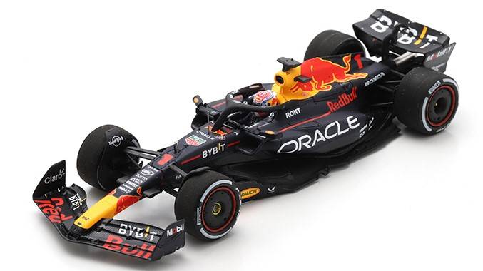 SCALE MODEL COMPATIBLE WITH RED BULL RB19 N.1 WINNER BAHRAIN GP 2023 MAX VERSTAPPEN 1:43 SPARK MODEL S8569