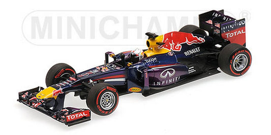 MODELLINO IN SCALA COMPATIBILE CON RED BULL S.VETTEL 2013 N.1 WINNER BAHREIN GP WORLD CHAMPION 1:43 MINICHAMPS PM410130201
