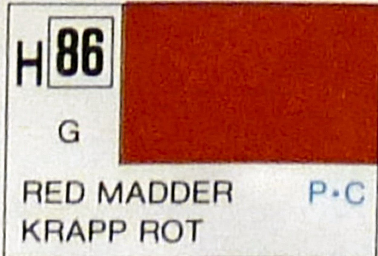 COLORI MODELLISMO RED MADDER GLOSS ml 10 Pz.6 GUNZE GU0086