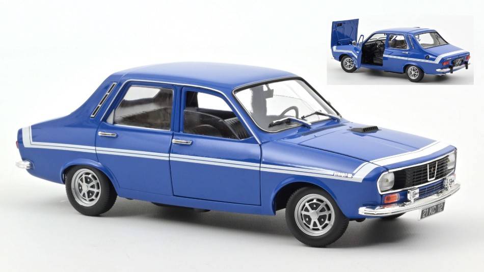 SCALE MODEL COMPATIBLE WITH RENAULT 12 GORDINI 1971 BLEU-DE-FRANCE 1:18 NOREV NV185210
