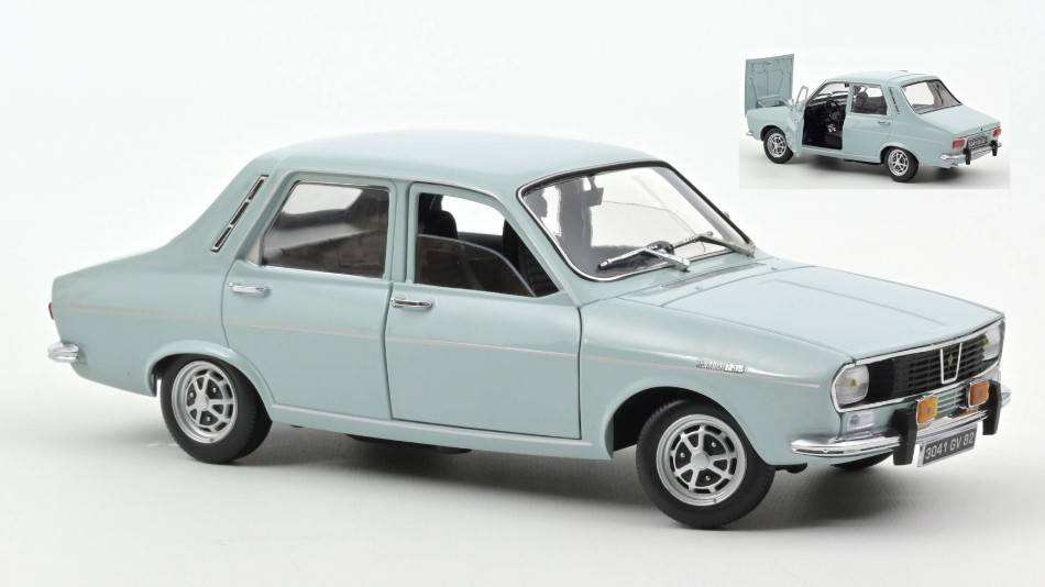 SCALE MODEL COMPATIBLE WITH RENAULT 12 TS 1974 LIGHT BLUE 1:18 NOREV NV185219