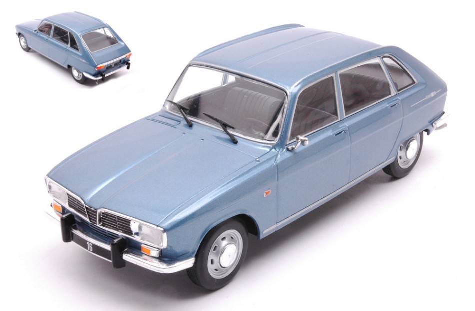 SCALE MODEL COMPATIBLE WITH RENAULT 16 1965 MET.LIGHT BLUE 1:24 WHITEBOX WB124175