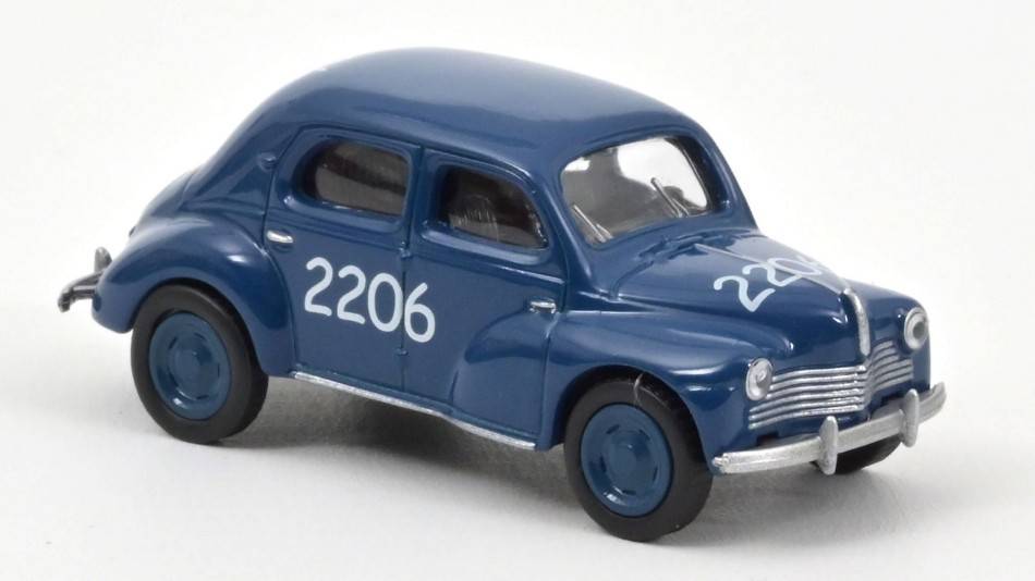MODELLINO IN SCALA COMPATIBILE CON RENAULT 4 CV 1954 N.2206 RACING 1:64 NOREV NV310937