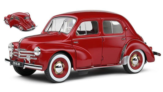 SCALE MODEL COMPATIBLE WITH RENAULT 4CV 1956 RED 1:18 SOLID SL1806606