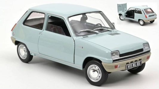 MODELLINO IN SCALA COMPATIBILE CON RENAULT 5 1972 CLEAR BLUE 1:18 NOREV NV185380