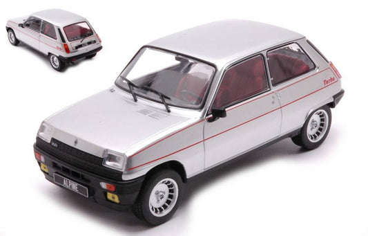 SCALE MODEL COMPATIBLE WITH RENAULT 5 ALPINE TURBO 1982 SILVER 1:24 WHITEBOX WB124152
