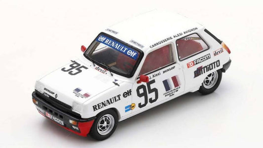 SCALE MODEL COMPATIBLE WITH RENAULT 5 ALPINE TURBO N.95 MAGNY-COURS 1983 JEAN ALESI 1:43 SPARK MODEL SF154