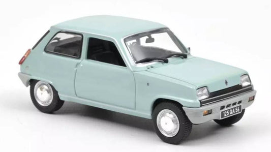 SCALE MODEL COMPATIBLE WITH RENAULT 5 TL 1972 CLEAR BLUE 1:43 NOREV NV510528