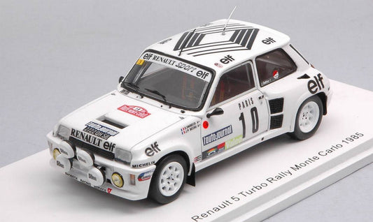 SCALE MODEL COMPATIBLE WITH RENAULT 5 TURBO N.10 MONTE CARLO 1985 D.SNOBECK-JPBECHU 1:43 SPARK MODEL S5561