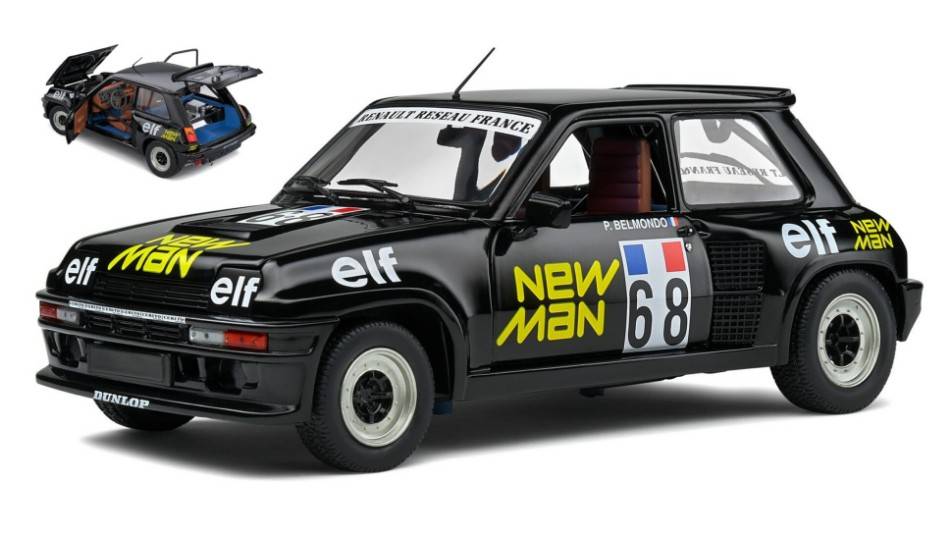 MODELE REDUIT COMPATIBLE AVEC RENAULT 5 TURBO N.5 COUPE D'EUROPE 1984 P.BELMONDO 1:18 SOLID SL1801312