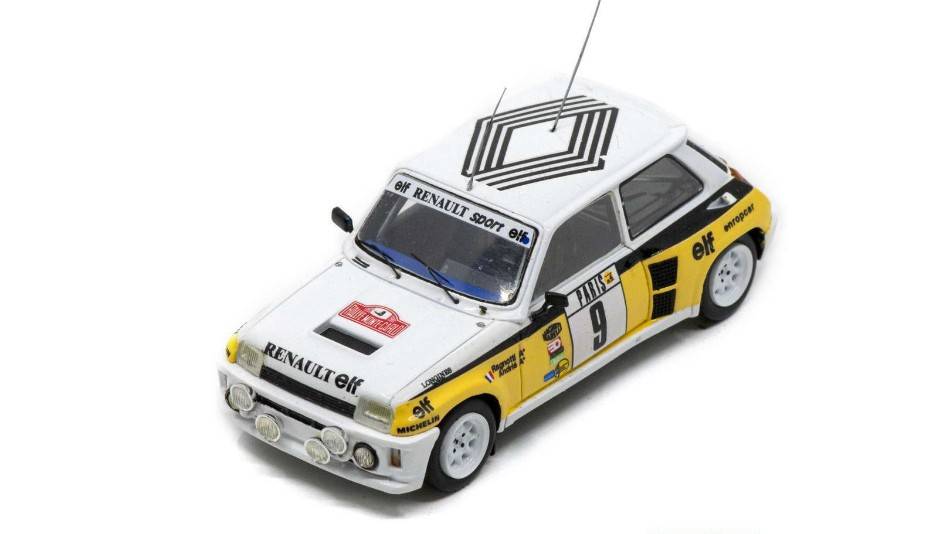 MODELLINO IN SCALA COMPATIBILE CON RENAULT 5 TURBO N.9 7th RALLY MONTE CARLO 1983 J.RAGNOTTI-J.M.ANDRIE' SPARK MODEL S6025
