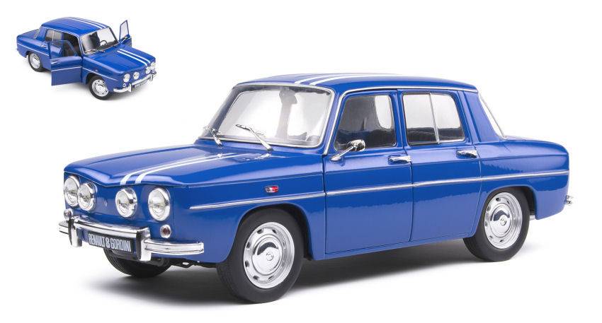MODELLINO IN SCALA COMPATIBILE CON RENAULT 8 GORDINI 1300 1967 BLUE 1:18 SOLIDO SL1803604