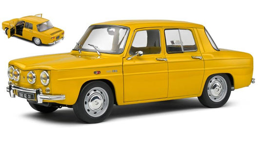 SCALE MODEL COMPATIBLE WITH RENAULT 8 S 1968 YELLOW 1:18 SOLID SL1803609