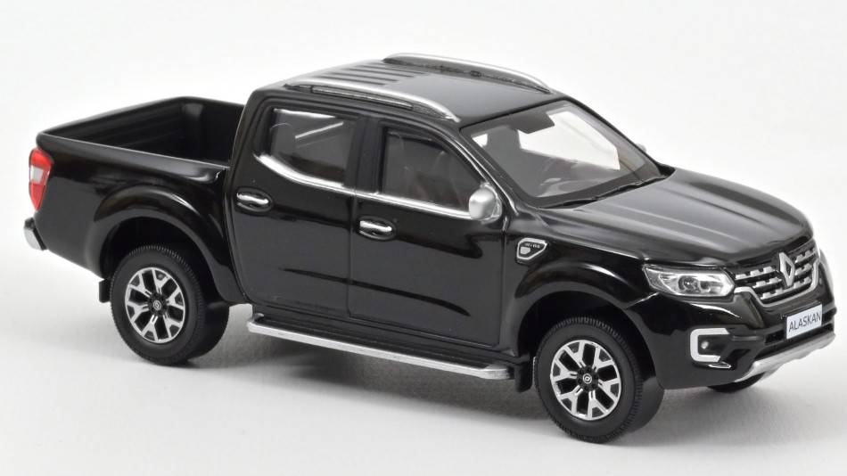 MODELLINO IN SCALA COMPATIBILE CON RENAULT ALASKAN 2017 BLACK 1:43 NOREV NV518351