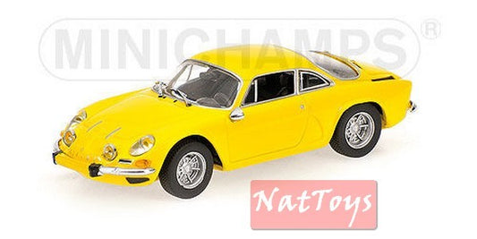 modellino IN SCALA COMPATIBILE CON RENAULT ALPINE A110 1971 YELLOW 1:43 MINICHAMPS PM430113606