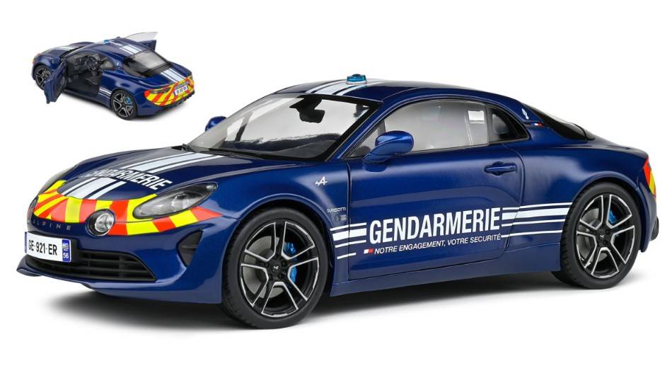 MODELE REDUIT COMPATIBLE AVEC RENAULT ALPINE A110 GENDARMERIE 2022 1:18 SOLID SL1801616