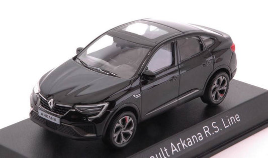 MODELLINO IN SCALA COMPATIBILE CON RENAULT ARKANA R.S.LINE 2021 BLACK 1:43 NOREV NV517684