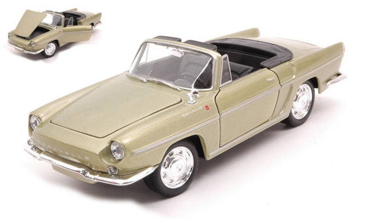MODELE REDUIT COMPATIBLE AVEC RENAULT CARAVELLE METALLIC VERT CLAIR 1:24 WELLY WE24068GR