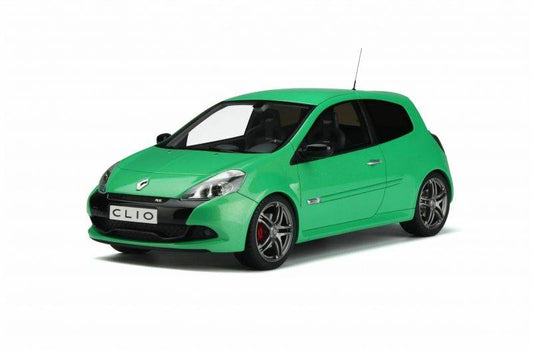 MODELLINO IN SCALA COMPATIBILE CON RENAULT CLIO 3 PH.2 RS 2011 ALIEN GREEN 1:18 OTTOMOBILE OT900