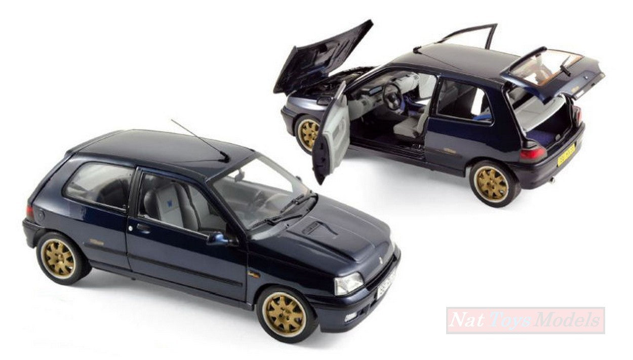MODELLINO IN SCALA COMPATIBILE CON RENAULT CLIO WILLIAMS 1993 BLUE (REEDITION) 1:18 NOREV NV185230