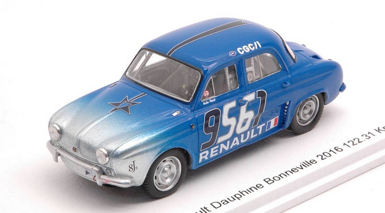 SCALE MODEL COMPATIBLE WITH RENAULT DAUPHINE BENNEVILLE PROST NICOLAS 2016 1:43 BIZARRE B1074
