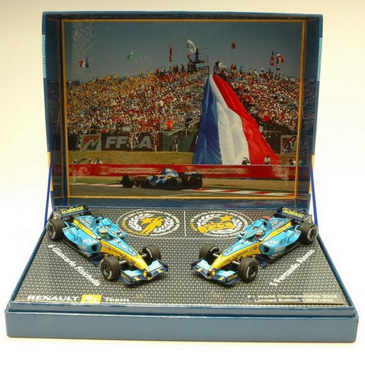 MODELLINO IN SCALA COMPATIBILE CON RENAULT F.ALONSO/G.FISICHELLA 2005 MINICHAMPS PM7711239115