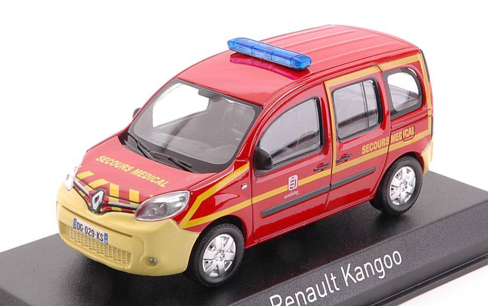 SCALE MODEL COMPATIBLE WITH RENAULT KANGOO 2013 POMPIERS SECOURS SANTE 1:43 NOREV NV511380