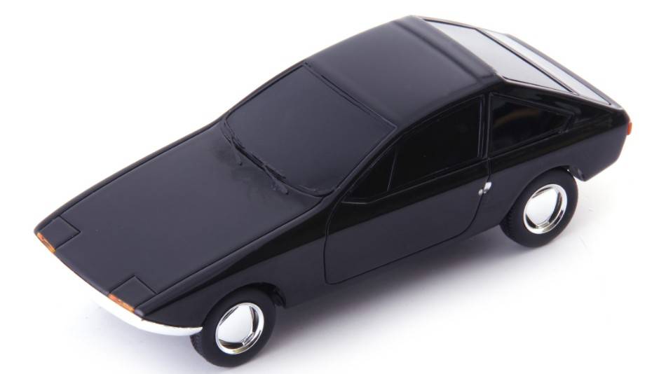 MODELLINO IN SCALA COMPATIBILE CON RENAULT LIGNE FLECHE 1963 BLACK 1:43 AUTOCULT ATC06058