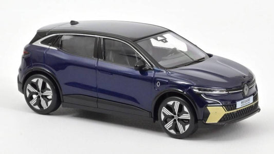 MODELLINO IN SCALA COMPATIBILE CON RENAULT MEGANE E-TECH 100% ELECTRIC 2022 MIDNIGHT BLUE & BLACK 1:43 NOREV NV517922