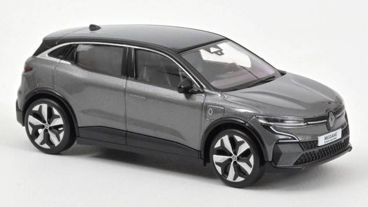 MODELLINO IN SCALA COMPATIBILE CON RENAULT MEGANE E-TECH 100% ELECTRIC 2022 SHADOW GREY & BLACK 1:43 NOREV NV517920