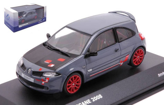 MODELLINO IN SCALA COMPATIBILE CON RENAULT MEGANE R26-R 2009 GREY/RED 1:43 SOLIDO SL4310203
