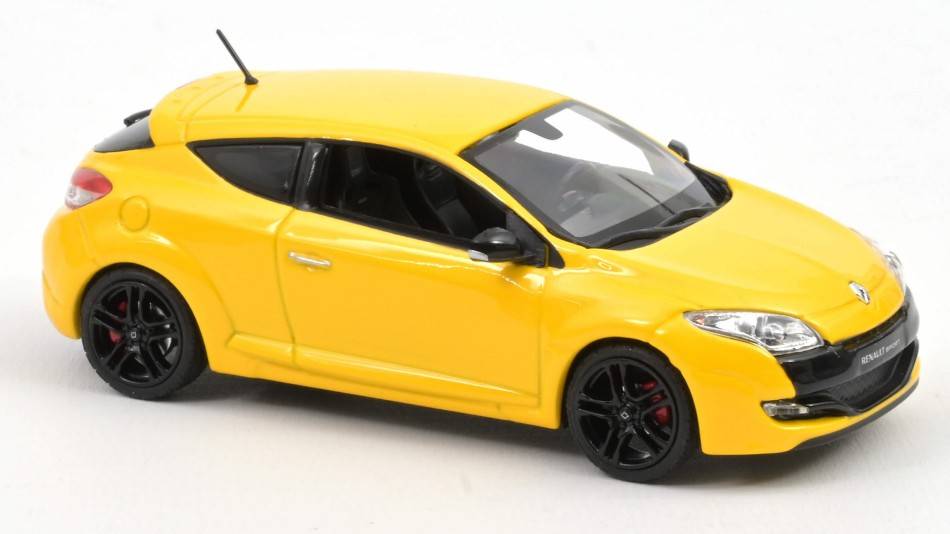 MODELLINO IN SCALA COMPATIBILE CON RENAULT MEGANE RS 2009 YELLOW 1:43 NOREV NV517710