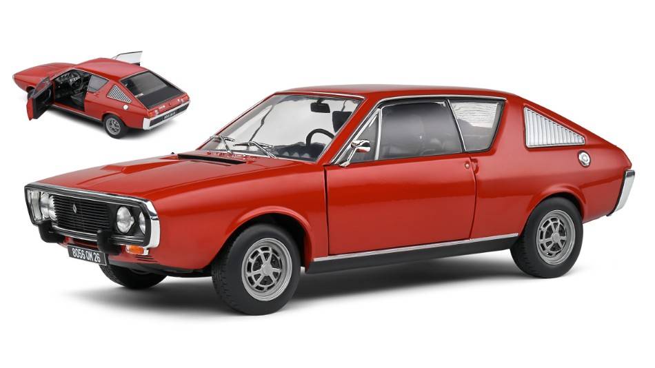 SCALE MODEL COMPATIBLE WITH RENAULT R17 MK1 1976 RED 1:18 SOLID SL1803708