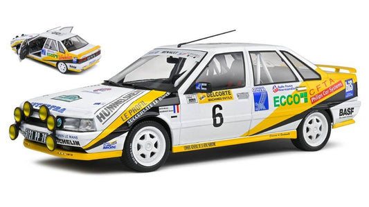 SCALE MODEL COMPATIBLE WITH RENAULT R21 TURBO MKII GR.A N.6 RALLY CHARLEMAGNE 1991 RATS/MENARD 1:18 SOLID SL1807704