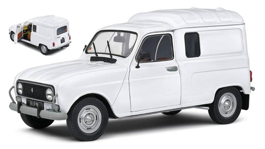 MODELE REDUIT COMPATIBLE AVEC RENAULT R4L F4 VAN 1975 BLANC 1:18 SOLID SL1802208