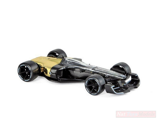 MODELLINO IN SCALA COMPATIBILE CON RENAULT R.S. 2027 VISION 2017 BLACK & GOLD 1:64 NOREV NV310905