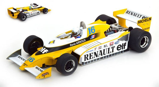 SCALE MODEL COMPATIBLE WITH RENAULT RS10 N.16 BRITAIN GP 1979 R.ARNOUX 1:18 MODELCARGROUP MCG18617