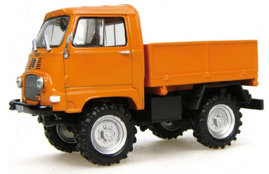 MODELLINO IN SCALA COMPATIBILE CON RENAULT SIMPAR CASTOR 1200D 1965 ORANGE 1:43 UNIVERSAL HOBBIES UH6055