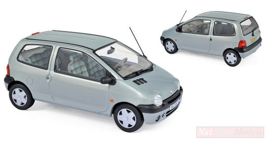 MODELLINO IN SCALA COMPATIBILE CON RENAULT TWINGO 1998 BOREAL SILVER 1:18 NOREV NV185294