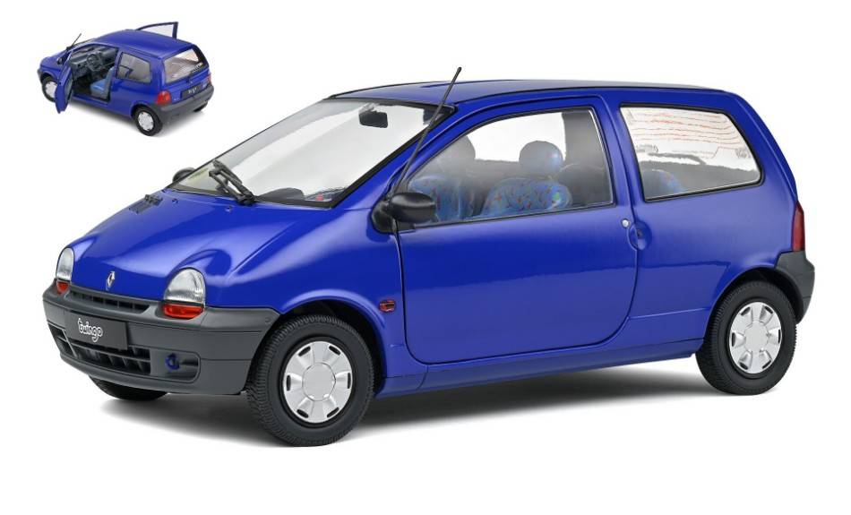 SCALE MODEL COMPATIBLE WITH RENAULT TWINGO MK1 1993 BLEU OUTREMER 1:18 SOLID SL1804004