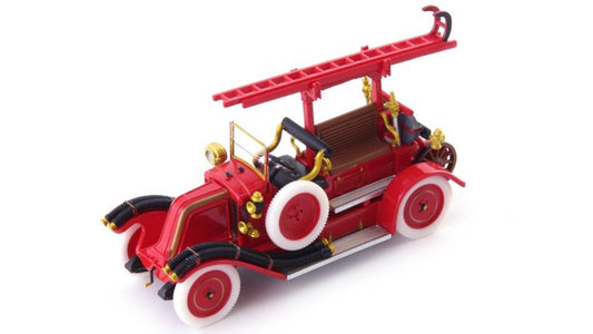 MODELLINO IN SCALA COMPATIBILE CON RENAULT TYPE LO CAMION POMPIER 1926 RED 1:43 AUTOCULT ATC12019