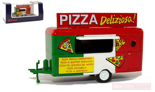 SCALE MODEL COMPATIBLE WITH CARAVAN TRAILER PIZZA LIMA HO SCALE 1:87 LIMA HC5002