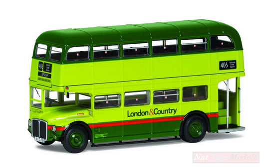 SCALE MODEL COMPATIBLE WITH ROUTEMASTER AEC TYPE RM LONDON &amp; COUNTRY ROUTE 406 1:76 CORGI OM46313A