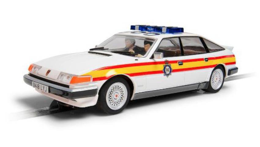 MODELLINO IN SCALA COMPATIBILE CON ROVER SD1 POLICE EDITION SLOT 1:32 SCALEXTRIC C4342