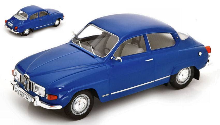 MODELE REDUIT COMPATIBLE AVEC SAAB 96 V4 BLEU 1:18 MODELCARGROUP MCG18283