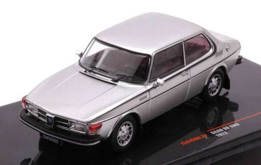 MODELLINO IN SCALA COMPATIBILE CON SAAB 99 EMS 1972 MET.SILVER 1:43 IXO MODEL CLC459