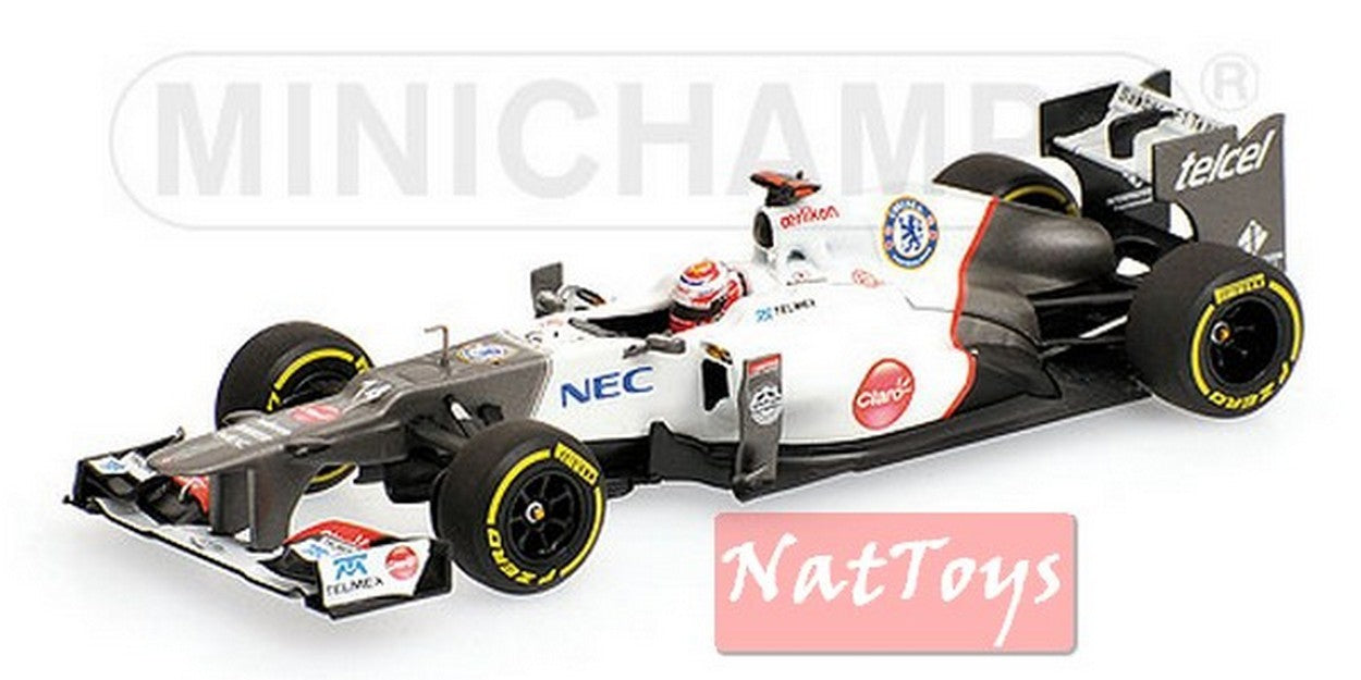 MODELLINO IN SCALA COMPATIBILE CON SAUBER K.KOBAYASHI 2012 1:43 MINICHAMPS PM410120014