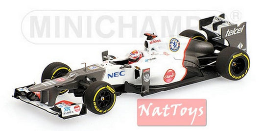 MODELLINO IN SCALA COMPATIBILE CON SAUBER K.KOBAYASHI 2012 1:43 MINICHAMPS PM410120014