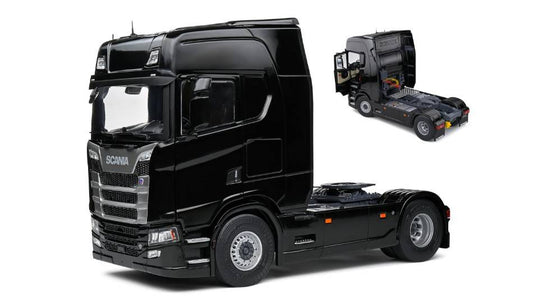 MODÈLE RÉDUIT COMPATIBLE AVEC SCANIA 580S HIGHLINE 2023 NOIR 1:24 SOLID SL2400303